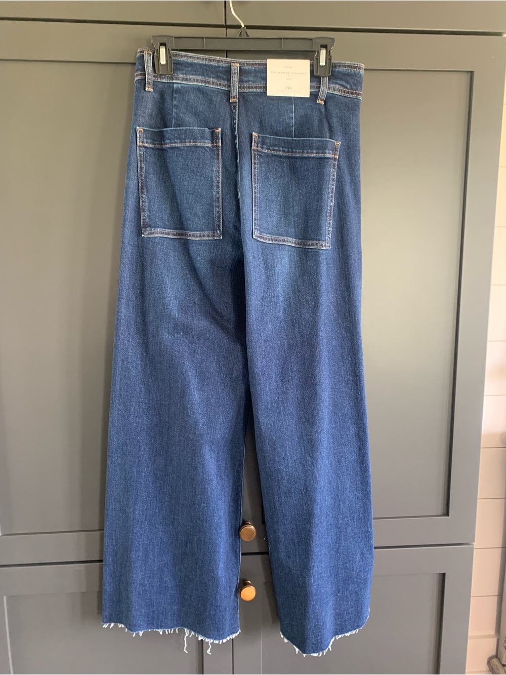 ZARA The Marine straight jeans in indigo.  US size 8 - Picture 3 of 6